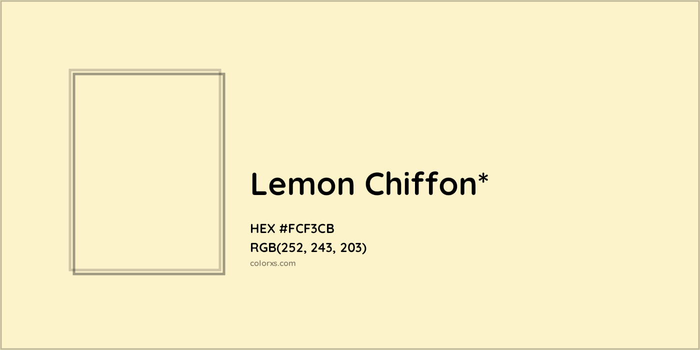 HEX #FCF3CB Color Name, Color Code, Palettes, Similar Paints, Images