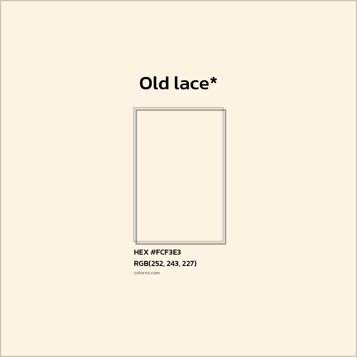 HEX #FCF3E3 Color Name, Color Code, Palettes, Similar Paints, Images
