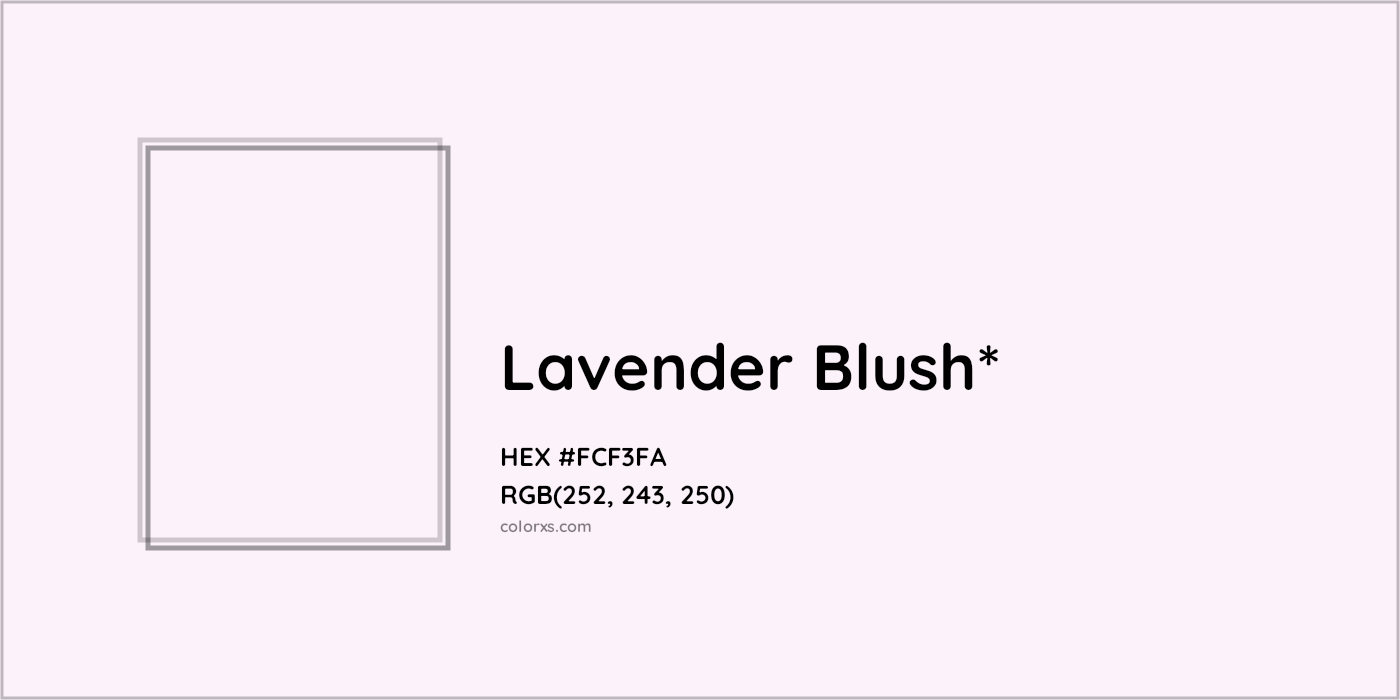 HEX #FCF3FA Color Name, Color Code, Palettes, Similar Paints, Images