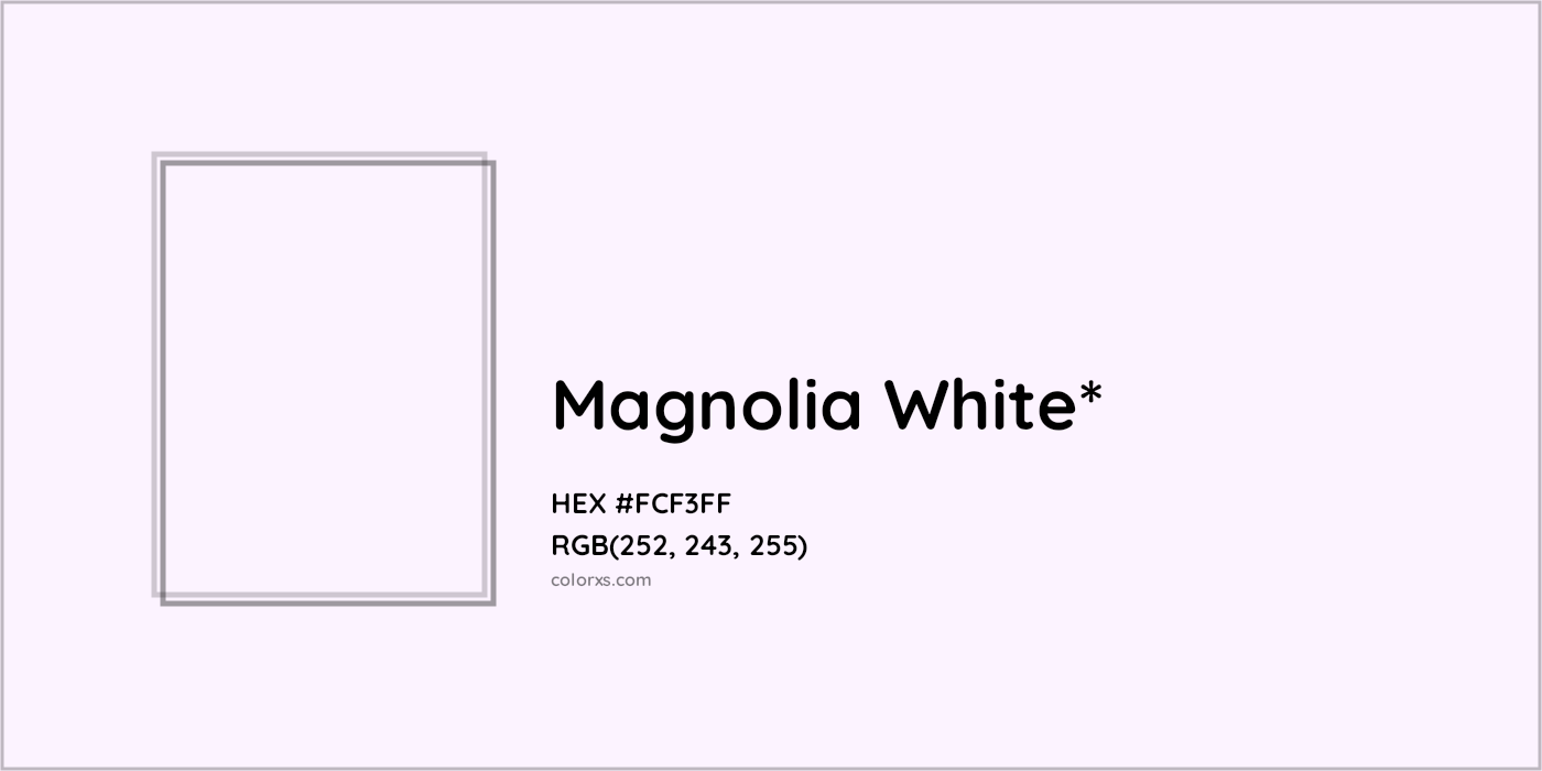 HEX #FCF3FF Color Name, Color Code, Palettes, Similar Paints, Images
