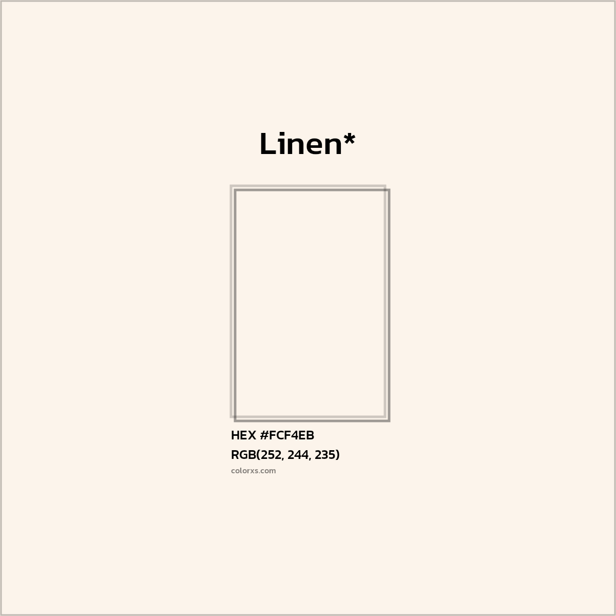 HEX #FCF4EB Color Name, Color Code, Palettes, Similar Paints, Images
