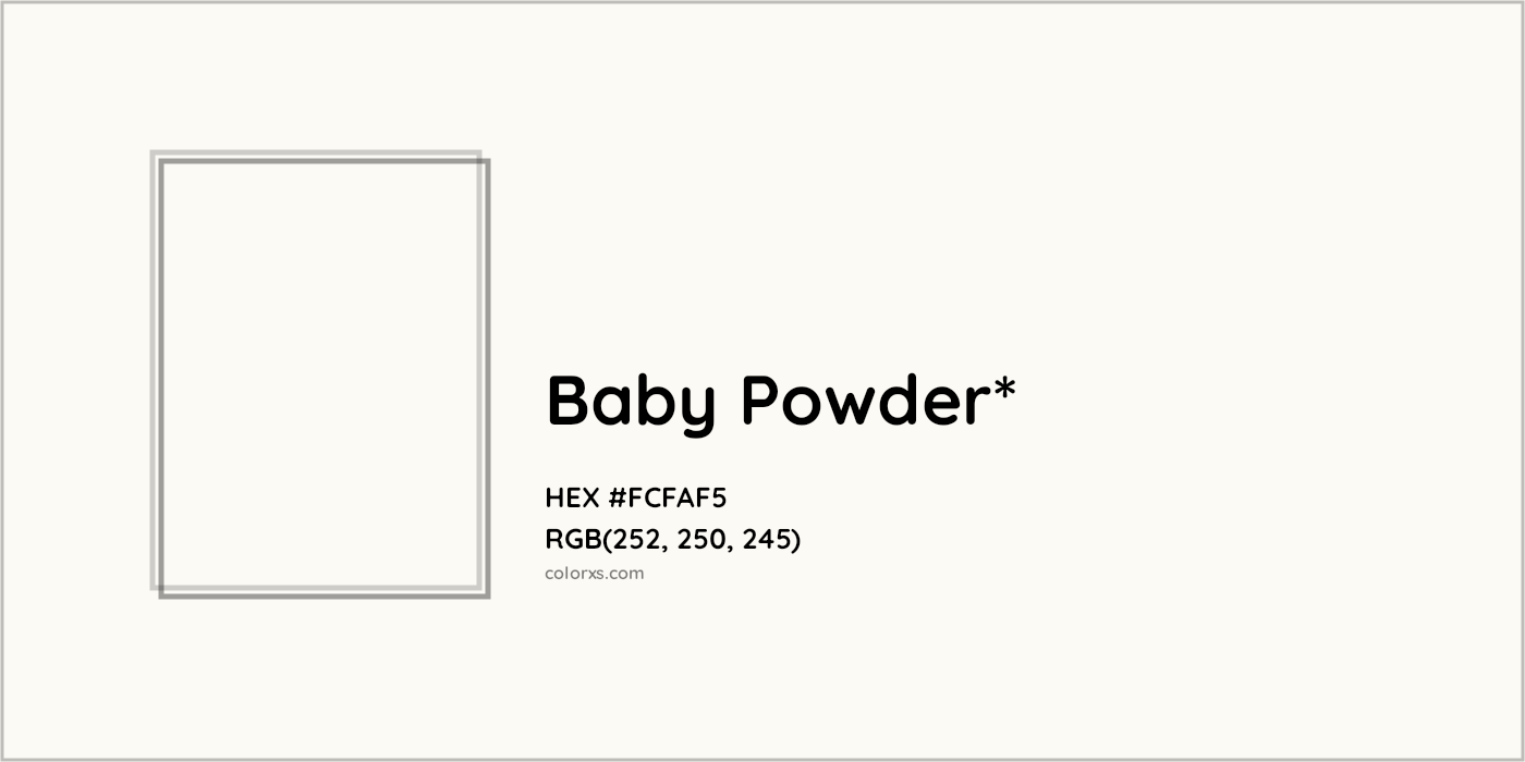 HEX #FCFAF5 Color Name, Color Code, Palettes, Similar Paints, Images