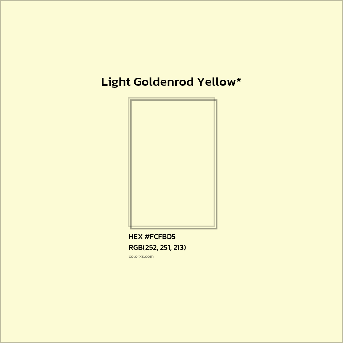 HEX #FCFBD5 Color Name, Color Code, Palettes, Similar Paints, Images