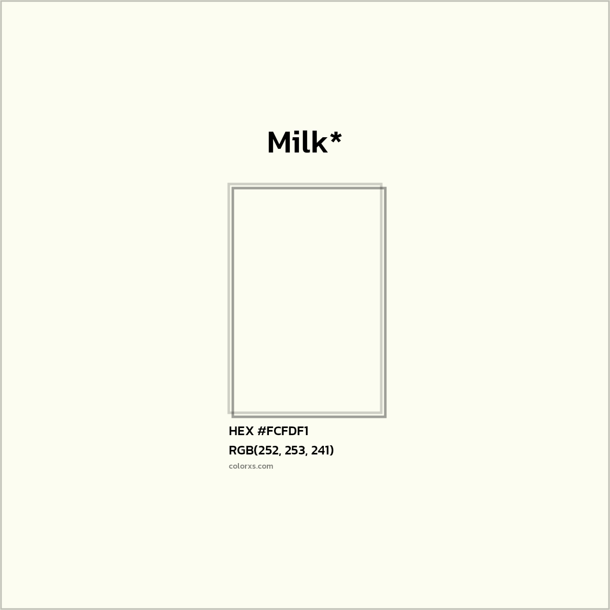 HEX #FCFDF1 Color Name, Color Code, Palettes, Similar Paints, Images