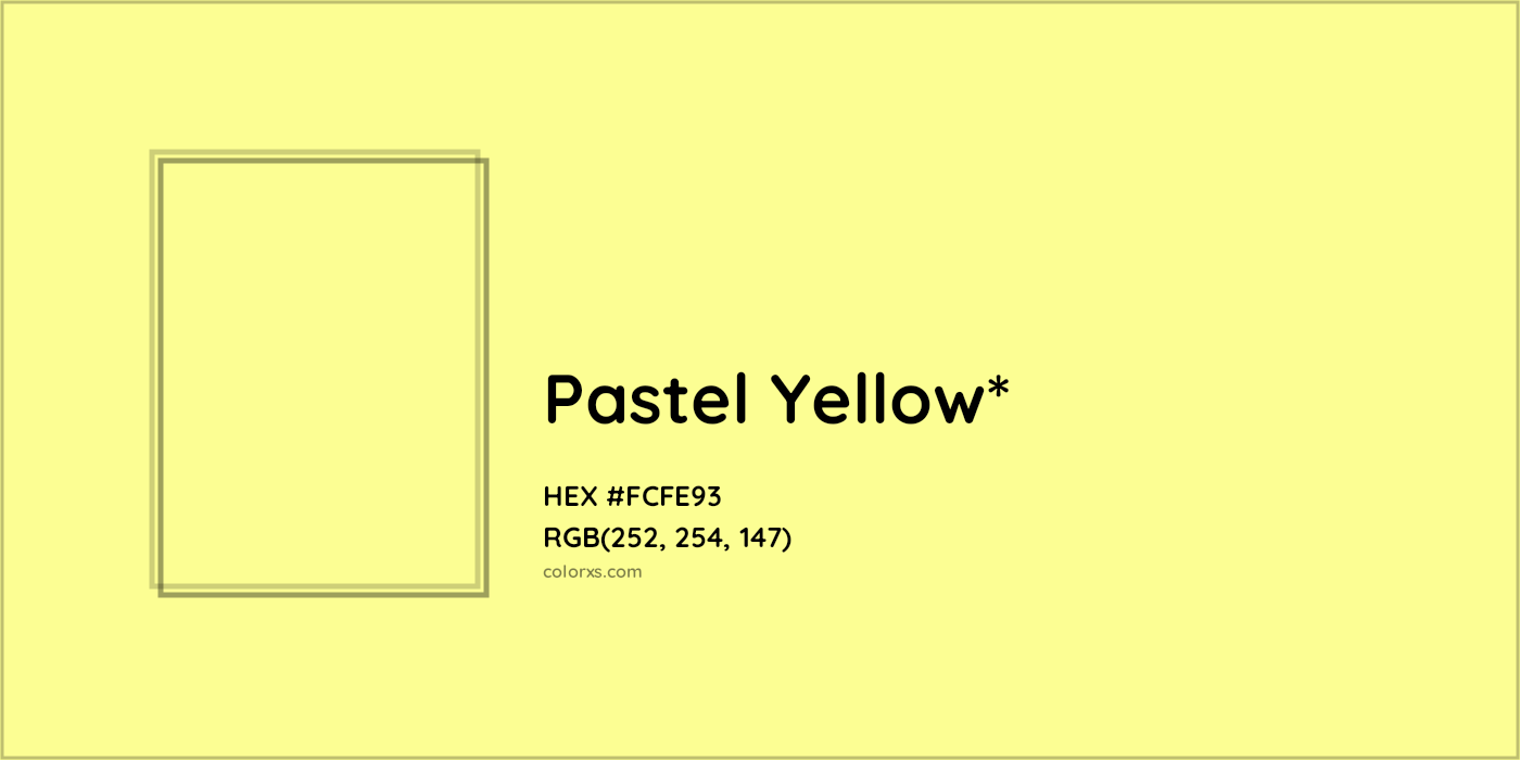 HEX #FCFE93 Color Name, Color Code, Palettes, Similar Paints, Images