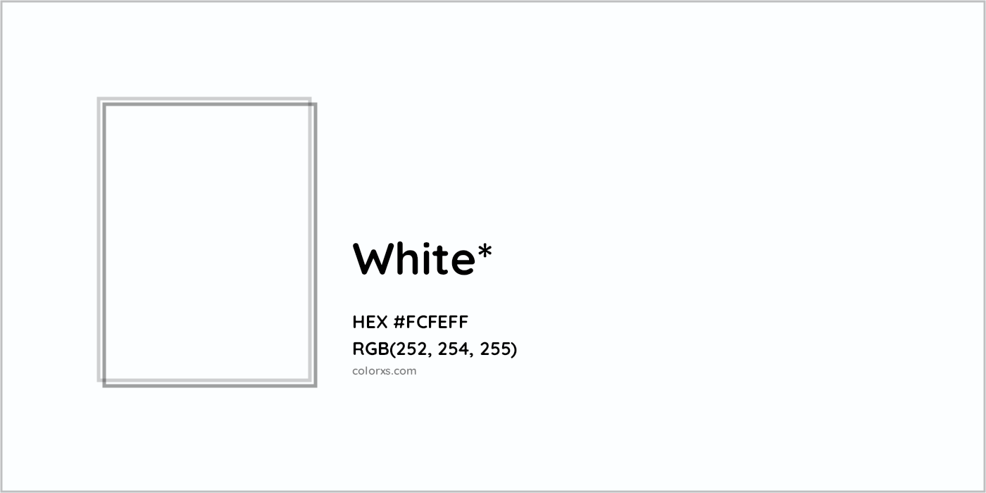 HEX #FCFEFF Color Name, Color Code, Palettes, Similar Paints, Images