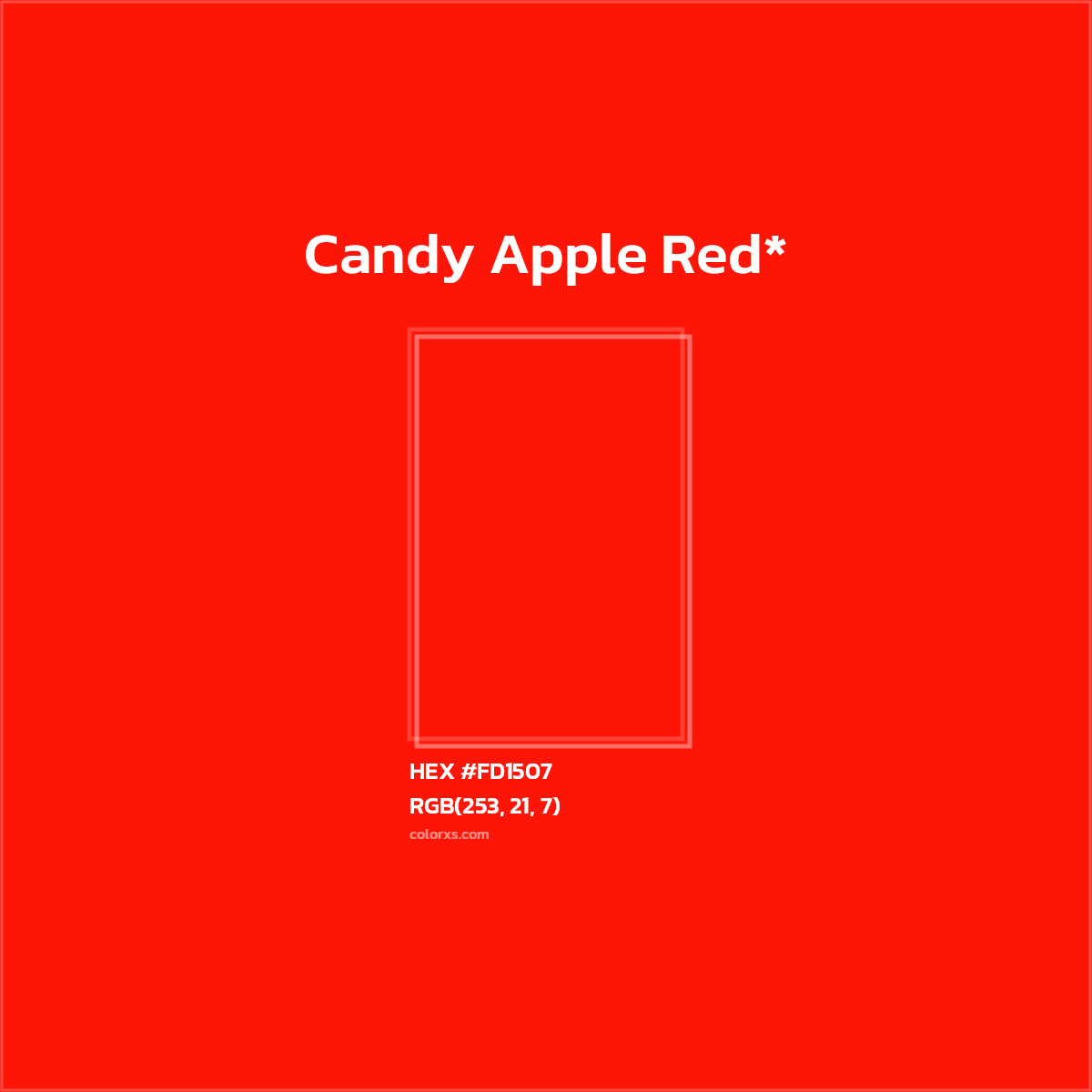 HEX #FD1507 Color Name, Color Code, Palettes, Similar Paints, Images
