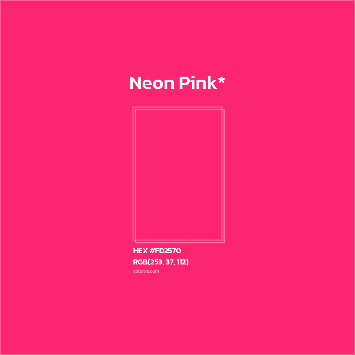 HEX #FD2570 Color Name, Color Code, Palettes, Similar Paints, Images