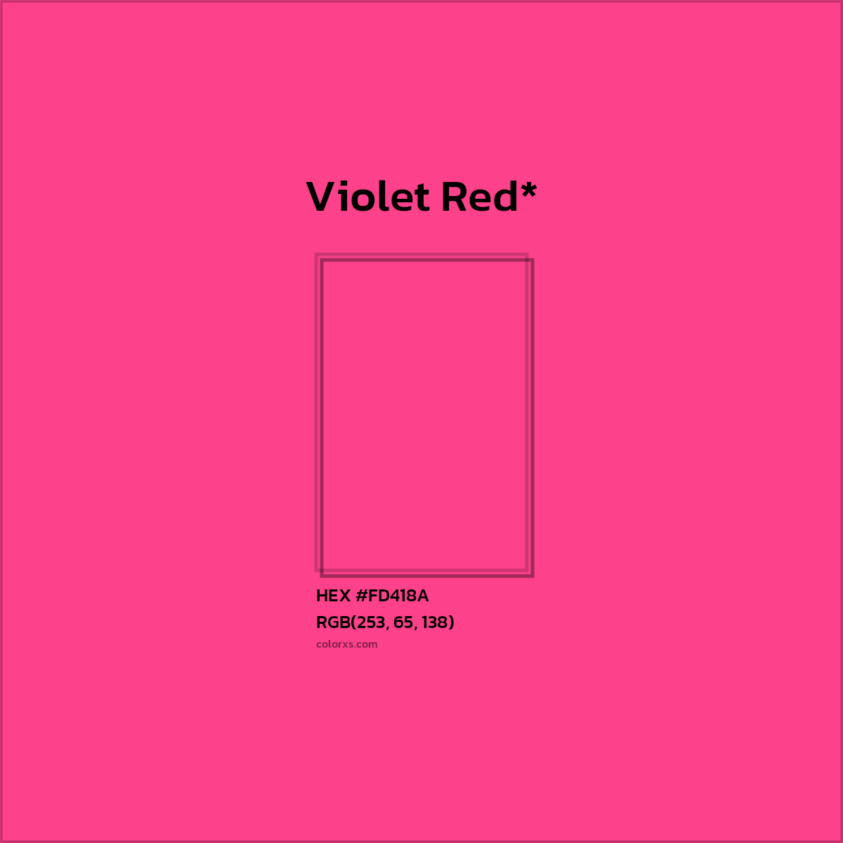 HEX #FD418A Color Name, Color Code, Palettes, Similar Paints, Images
