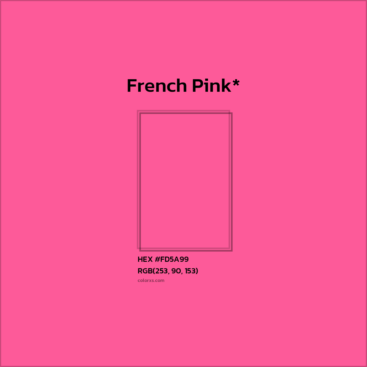 HEX #FD5A99 Color Name, Color Code, Palettes, Similar Paints, Images