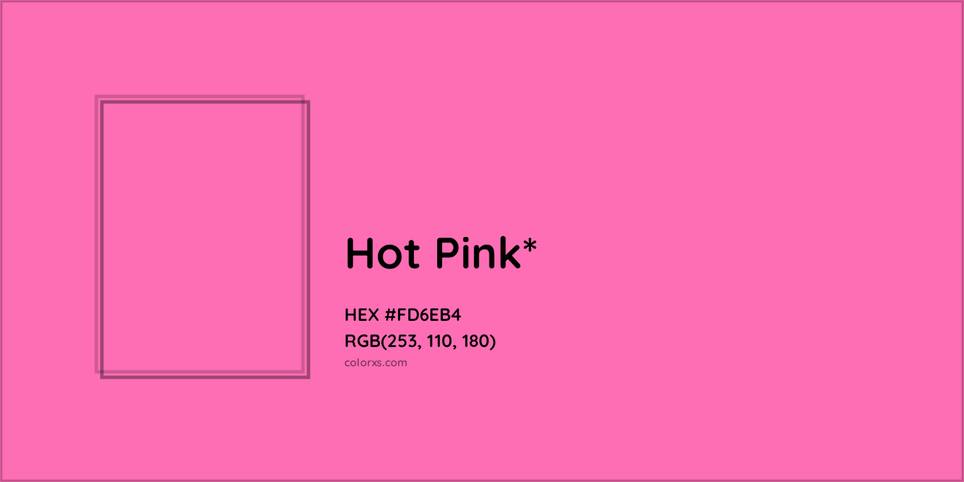 HEX #FD6EB4 Color Name, Color Code, Palettes, Similar Paints, Images