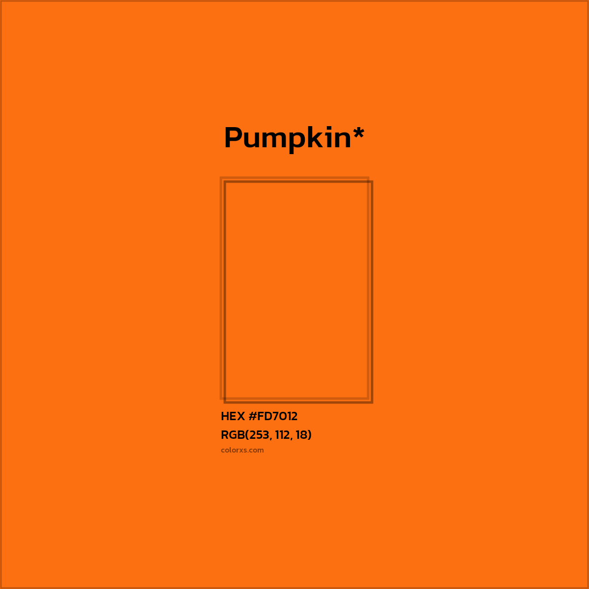 HEX #FD7012 Color Name, Color Code, Palettes, Similar Paints, Images