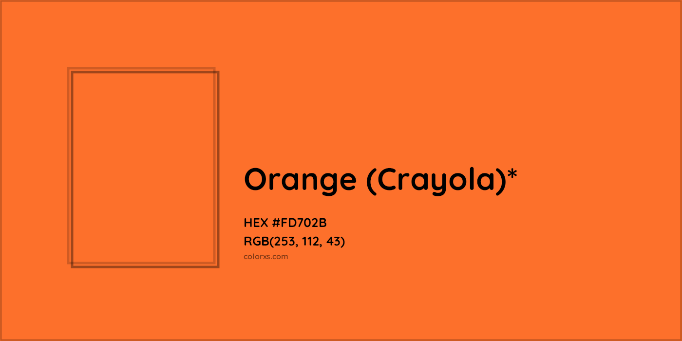 HEX #FD702B Color Name, Color Code, Palettes, Similar Paints, Images