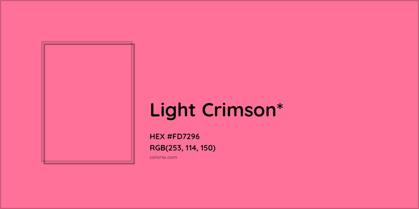 HEX #FD7296 Color Name, Color Code, Palettes, Similar Paints, Images