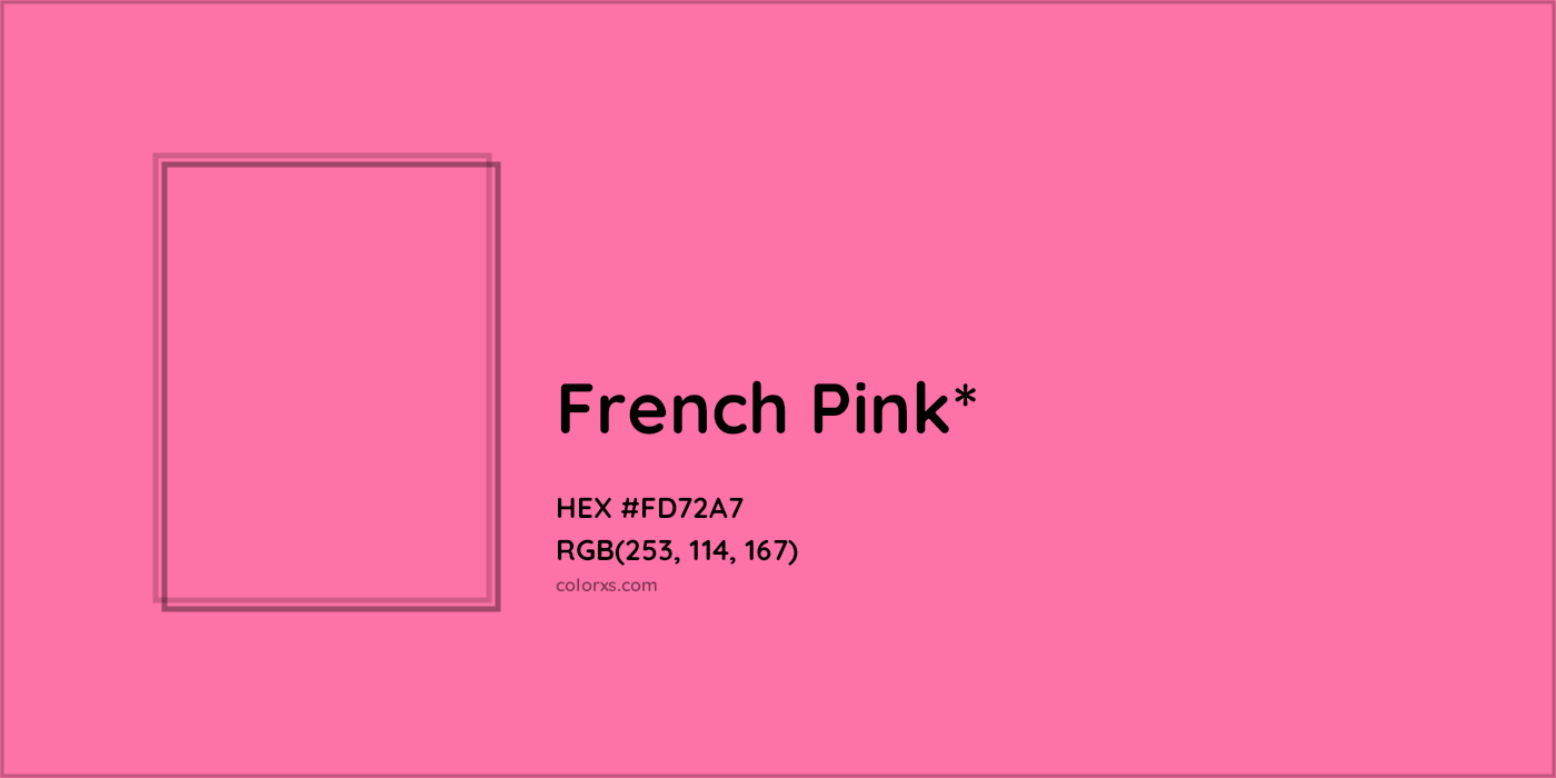 HEX #FD72A7 Color Name, Color Code, Palettes, Similar Paints, Images