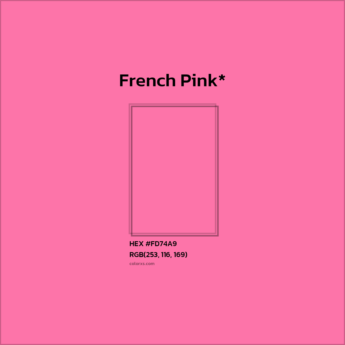 HEX #FD74A9 Color Name, Color Code, Palettes, Similar Paints, Images