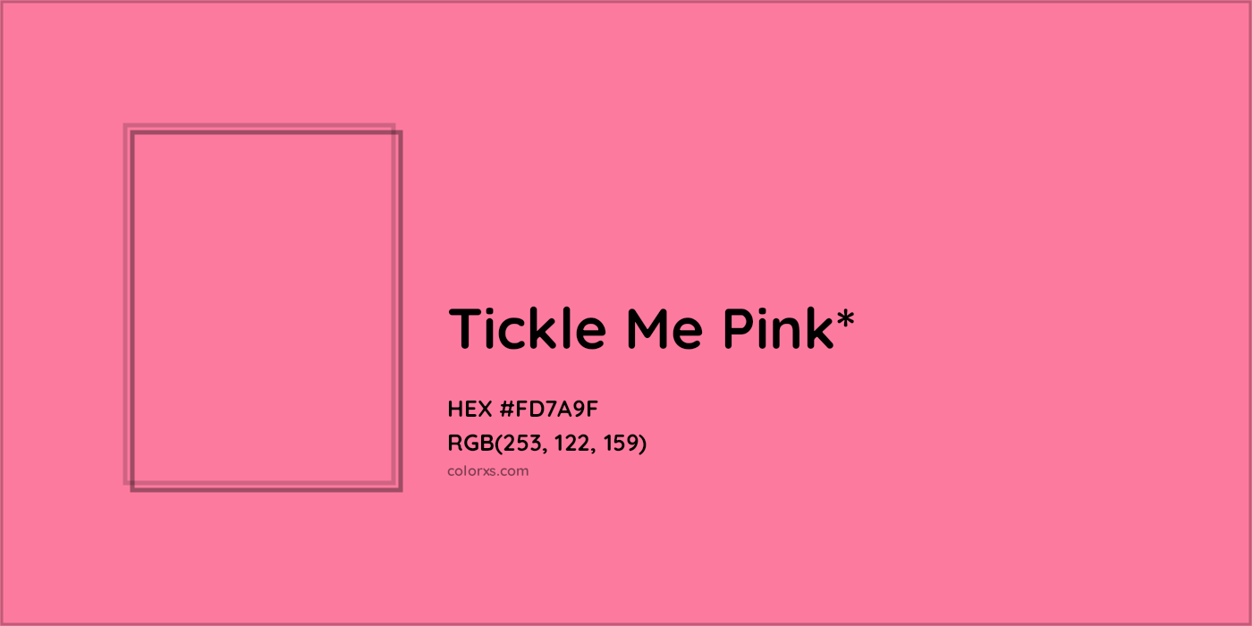 HEX #FD7A9F Color Name, Color Code, Palettes, Similar Paints, Images