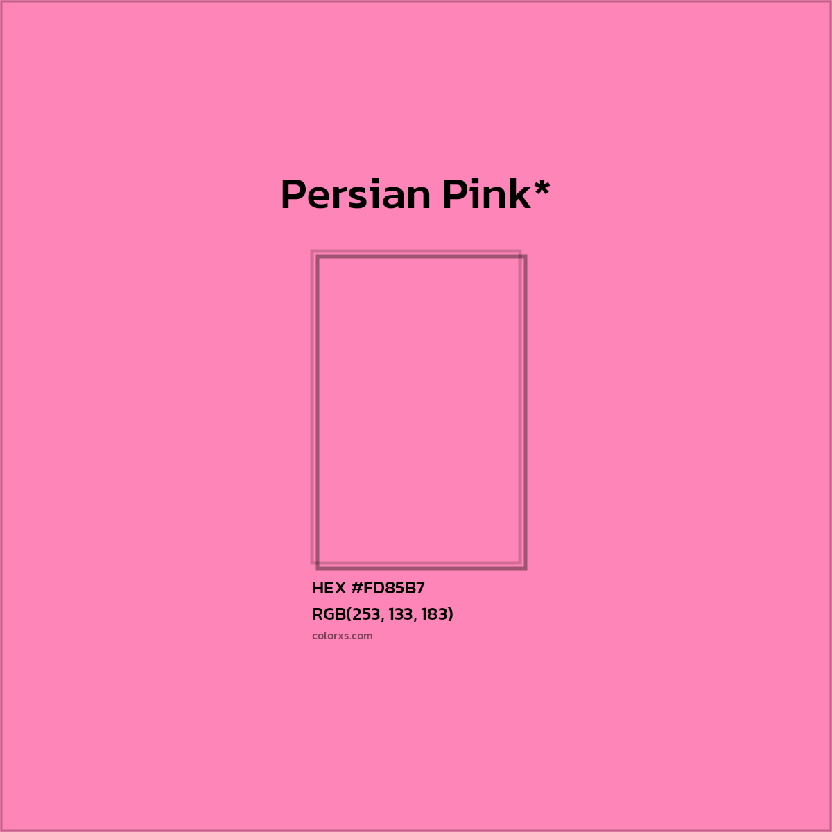 HEX #FD85B7 Color Name, Color Code, Palettes, Similar Paints, Images