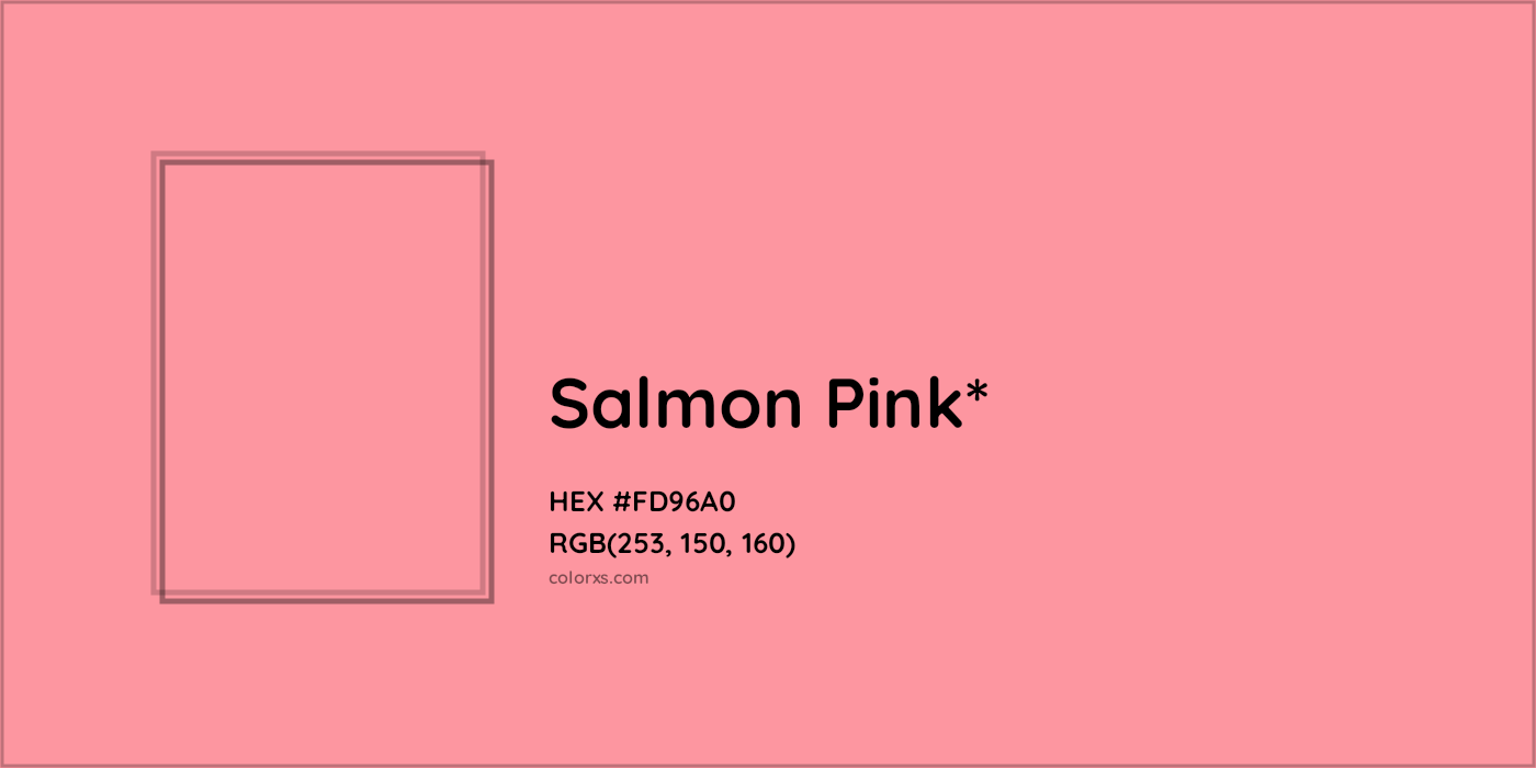 HEX #FD96A0 Color Name, Color Code, Palettes, Similar Paints, Images
