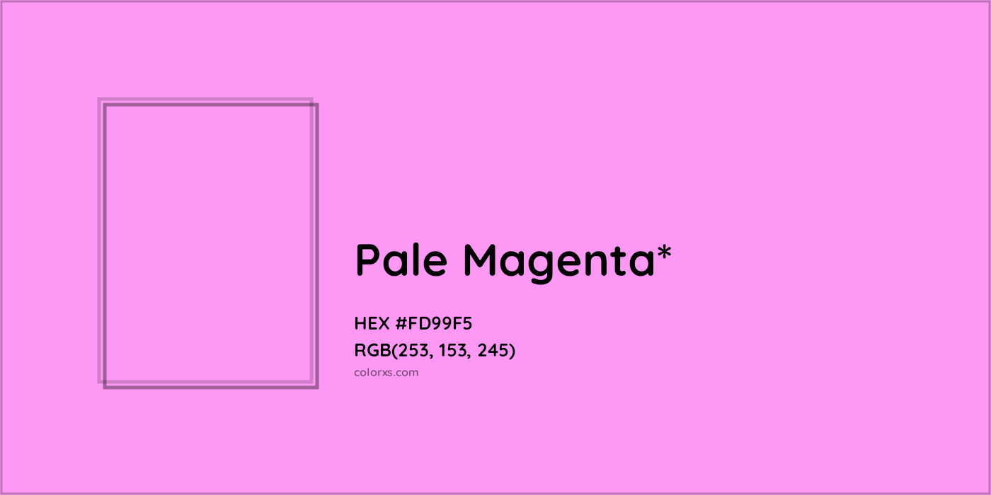 HEX #FD99F5 Color Name, Color Code, Palettes, Similar Paints, Images