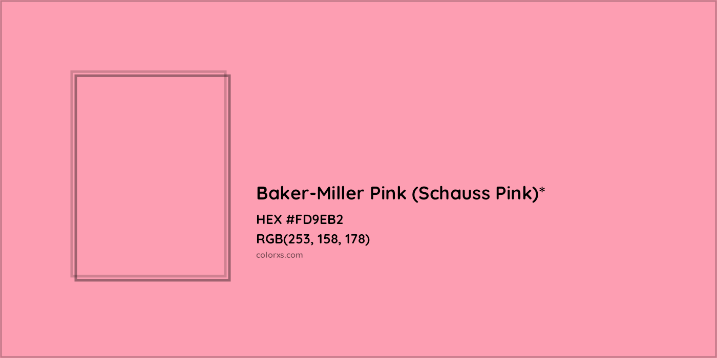 HEX #FD9EB2 Color Name, Color Code, Palettes, Similar Paints, Images