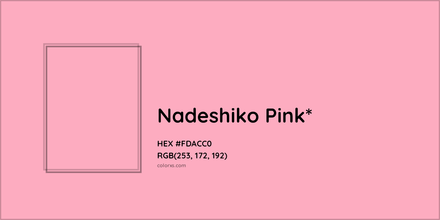 HEX #FDACC0 Color Name, Color Code, Palettes, Similar Paints, Images
