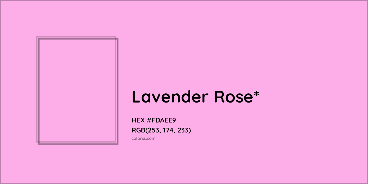HEX #FDAEE9 Color Name, Color Code, Palettes, Similar Paints, Images