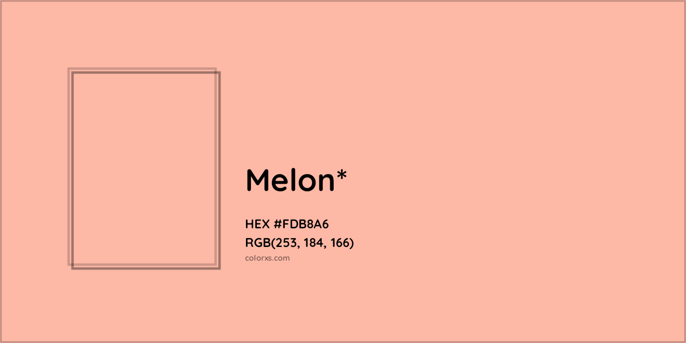 HEX #FDB8A6 Color Name, Color Code, Palettes, Similar Paints, Images