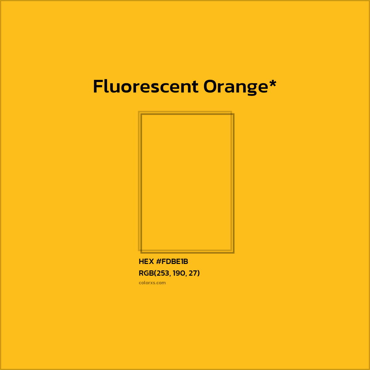 HEX #FDBE1B Color Name, Color Code, Palettes, Similar Paints, Images