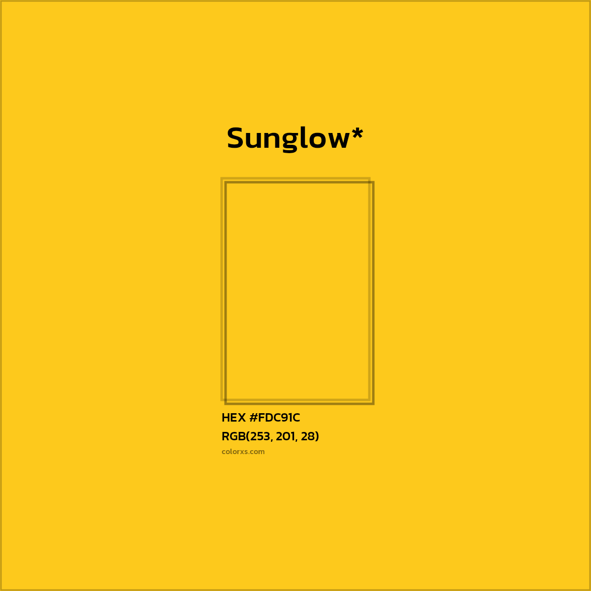 HEX #FDC91C Color Name, Color Code, Palettes, Similar Paints, Images