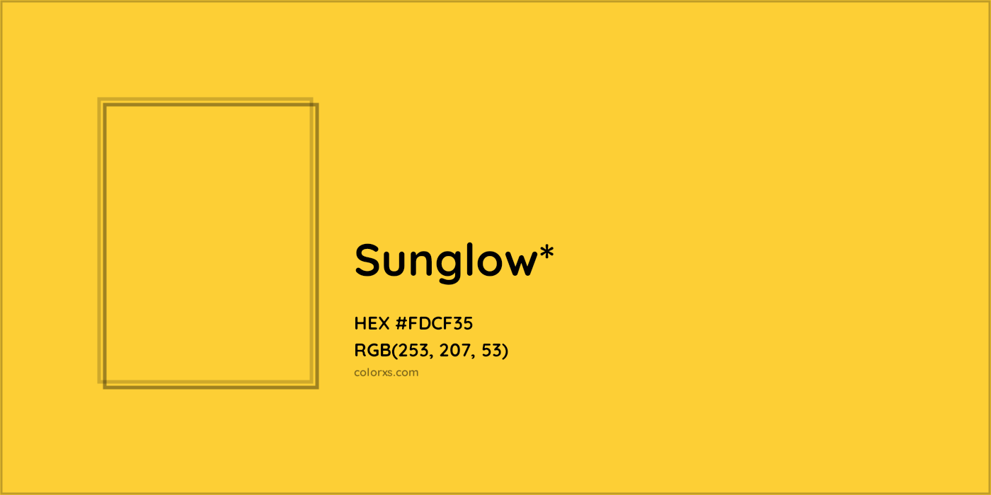 HEX #FDCF35 Color Name, Color Code, Palettes, Similar Paints, Images