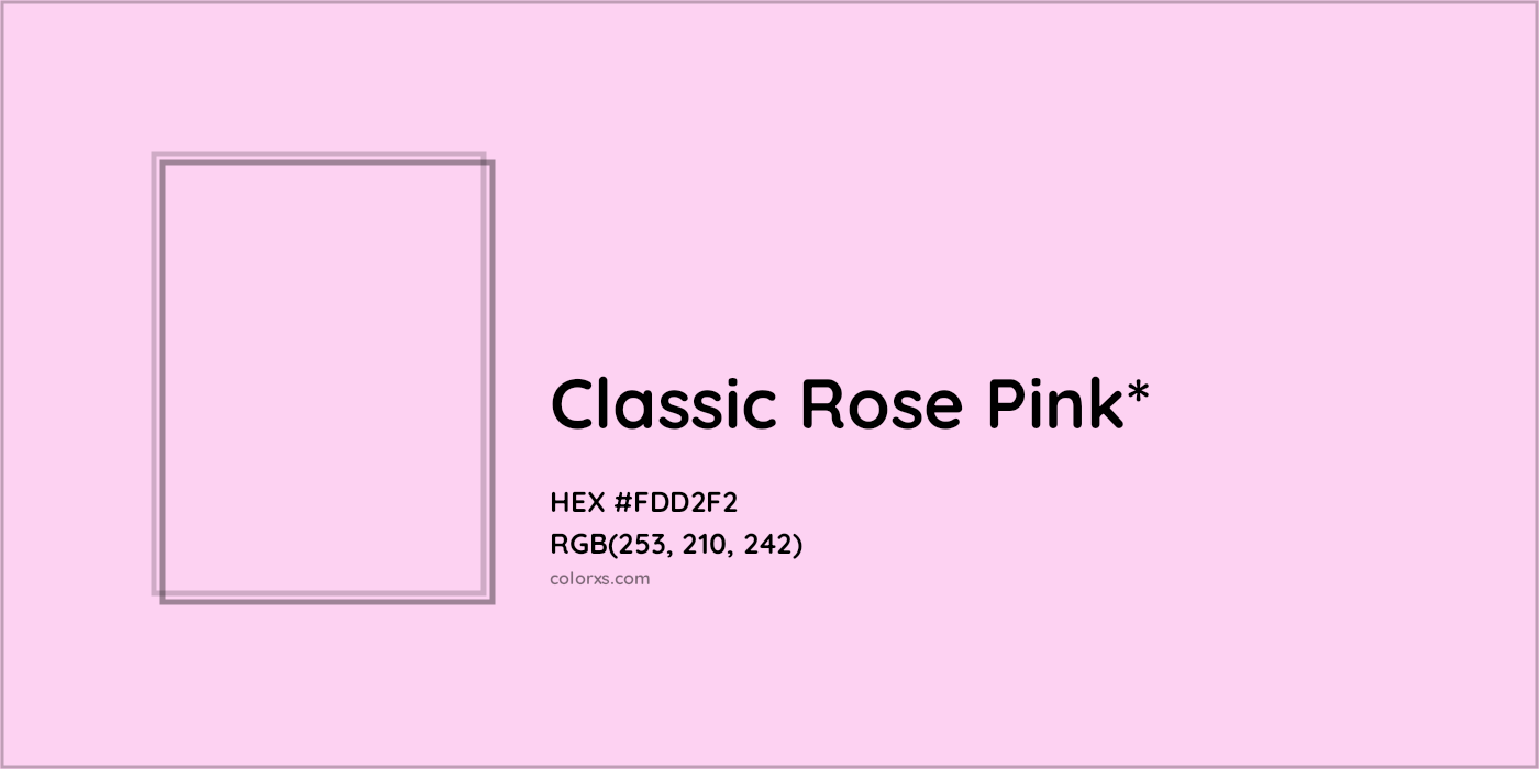 HEX #FDD2F2 Color Name, Color Code, Palettes, Similar Paints, Images