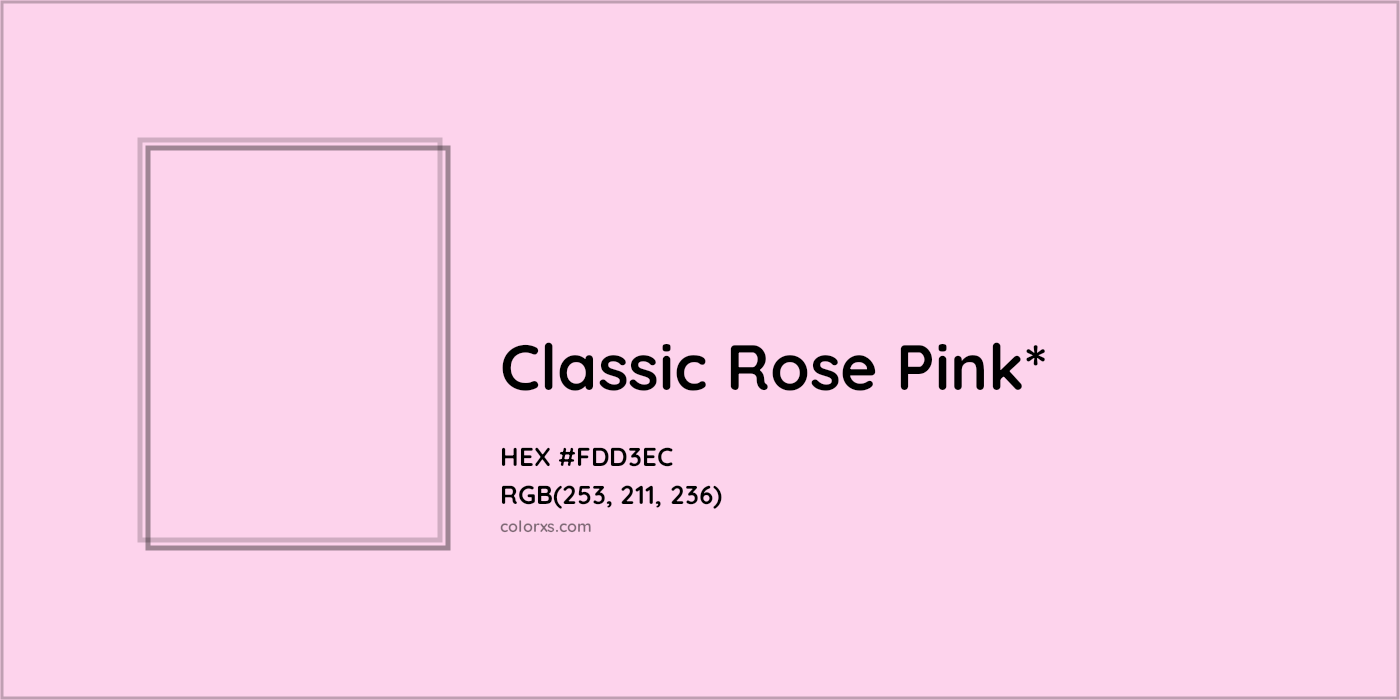 HEX #FDD3EC Color Name, Color Code, Palettes, Similar Paints, Images