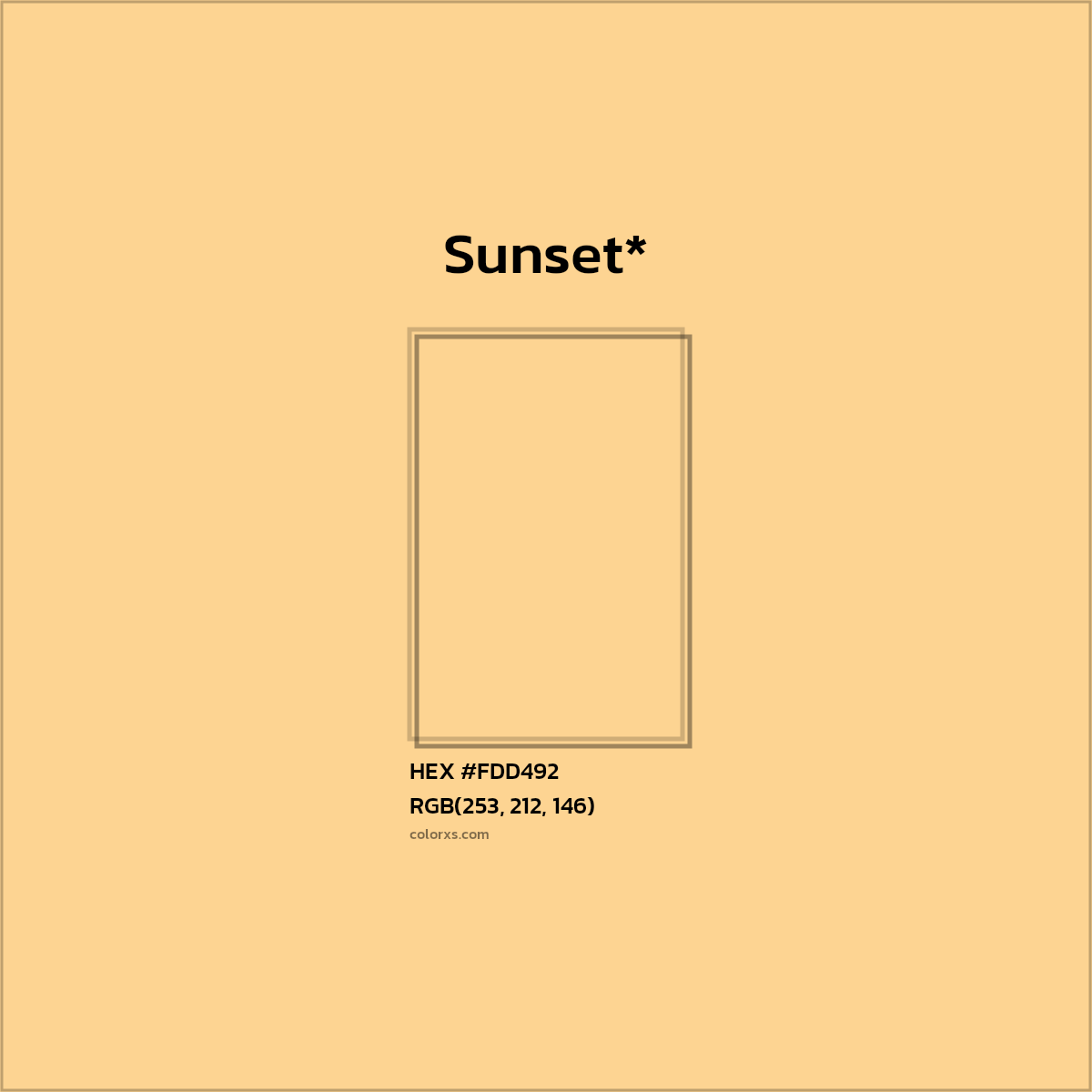 HEX #FDD492 Color Name, Color Code, Palettes, Similar Paints, Images