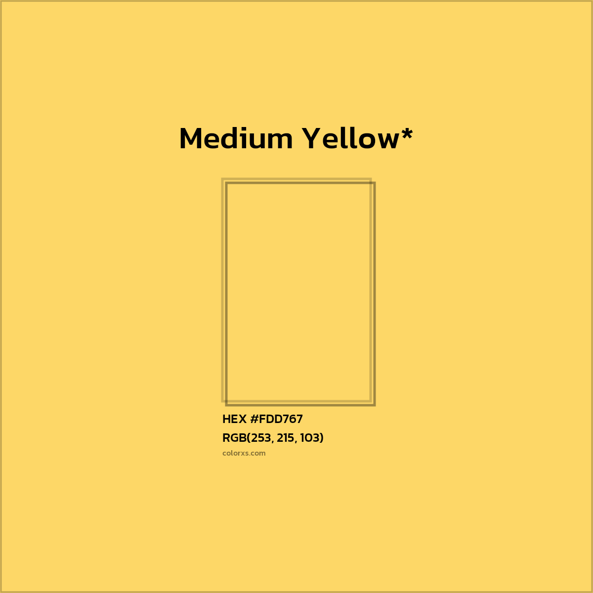HEX #FDD767 Color Name, Color Code, Palettes, Similar Paints, Images