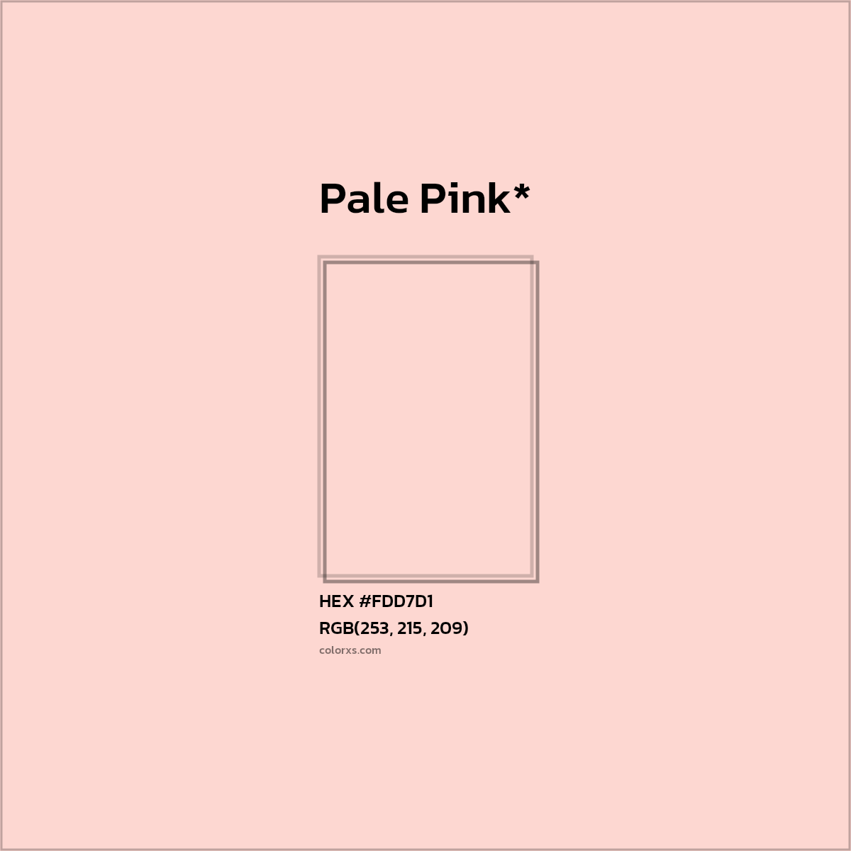 HEX #FDD7D1 Color Name, Color Code, Palettes, Similar Paints, Images