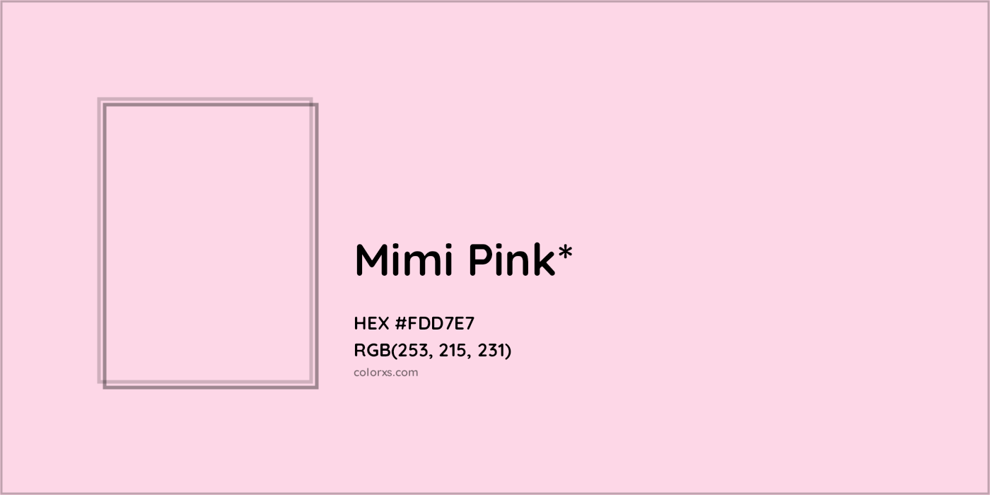 HEX #FDD7E7 Color Name, Color Code, Palettes, Similar Paints, Images