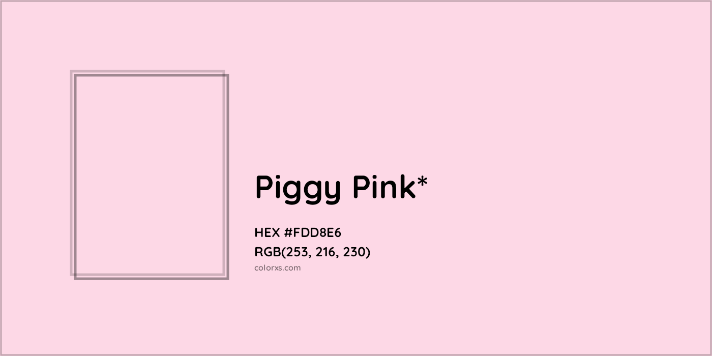 HEX #FDD8E6 Color Name, Color Code, Palettes, Similar Paints, Images