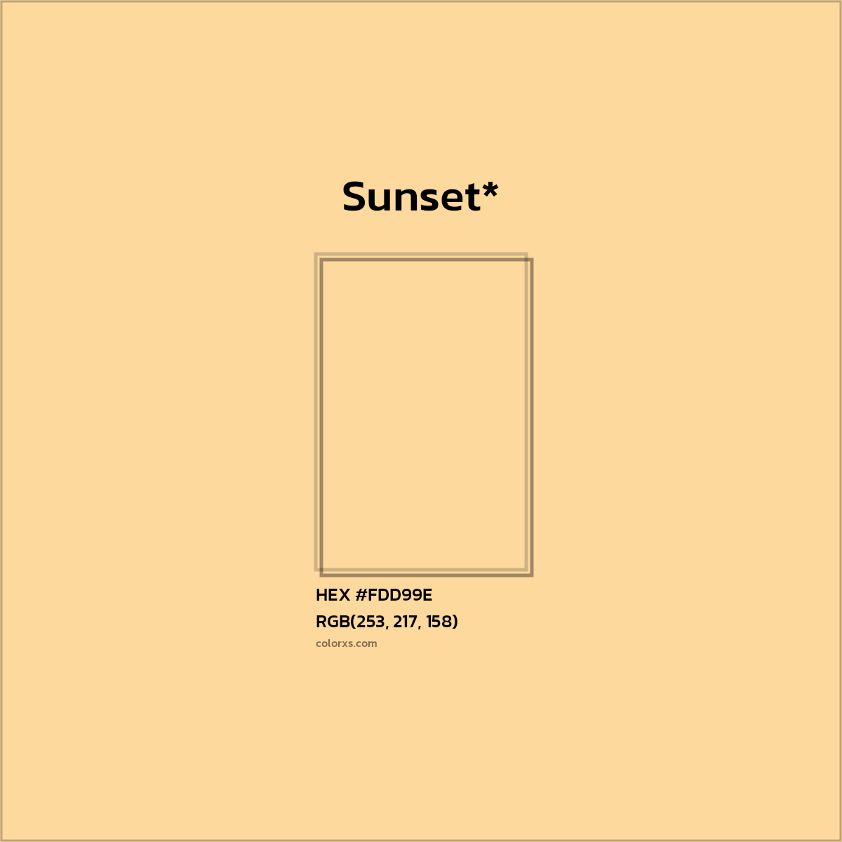 HEX #FDD99E Color Name, Color Code, Palettes, Similar Paints, Images