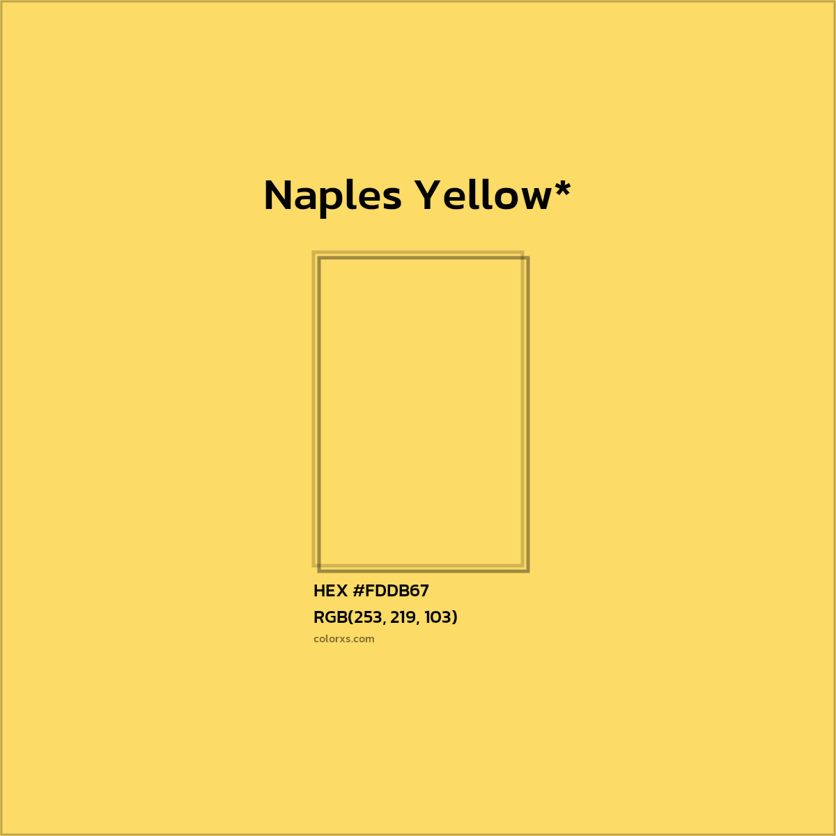HEX #FDDB67 Color Name, Color Code, Palettes, Similar Paints, Images