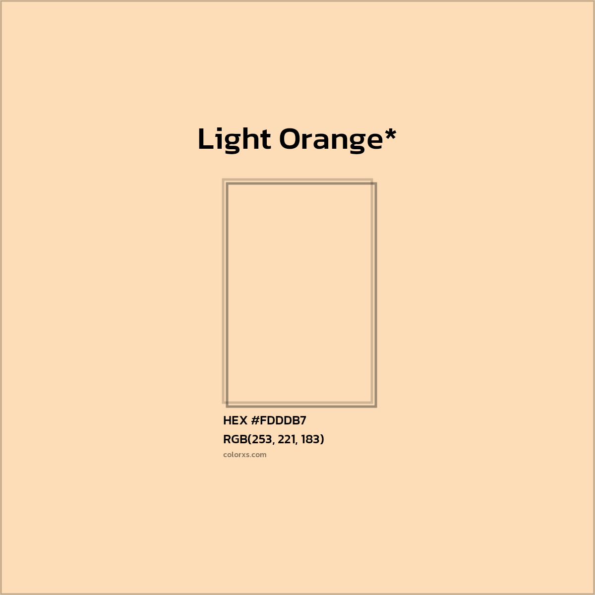HEX #FDDDB7 Color Name, Color Code, Palettes, Similar Paints, Images
