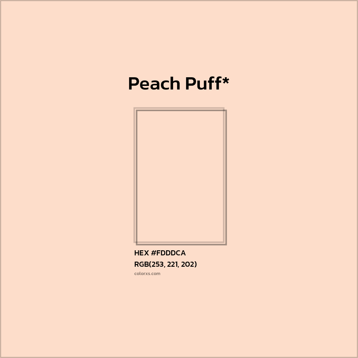 HEX #FDDDCA Color Name, Color Code, Palettes, Similar Paints, Images