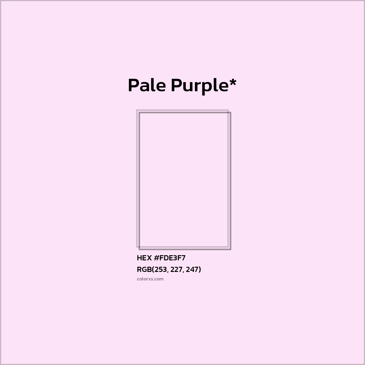HEX #FDE3F7 Color Name, Color Code, Palettes, Similar Paints, Images