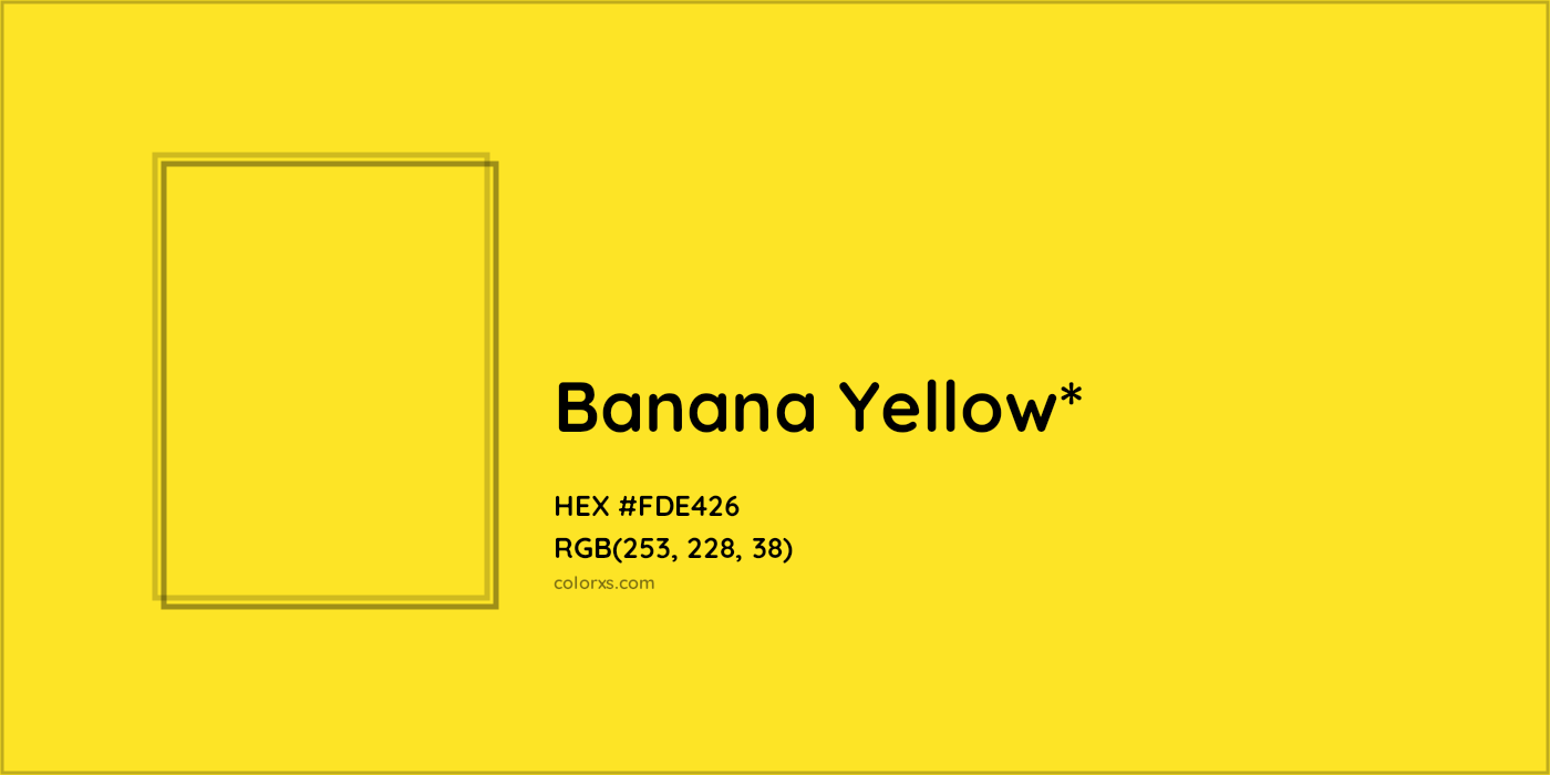 HEX #FDE426 Color Name, Color Code, Palettes, Similar Paints, Images