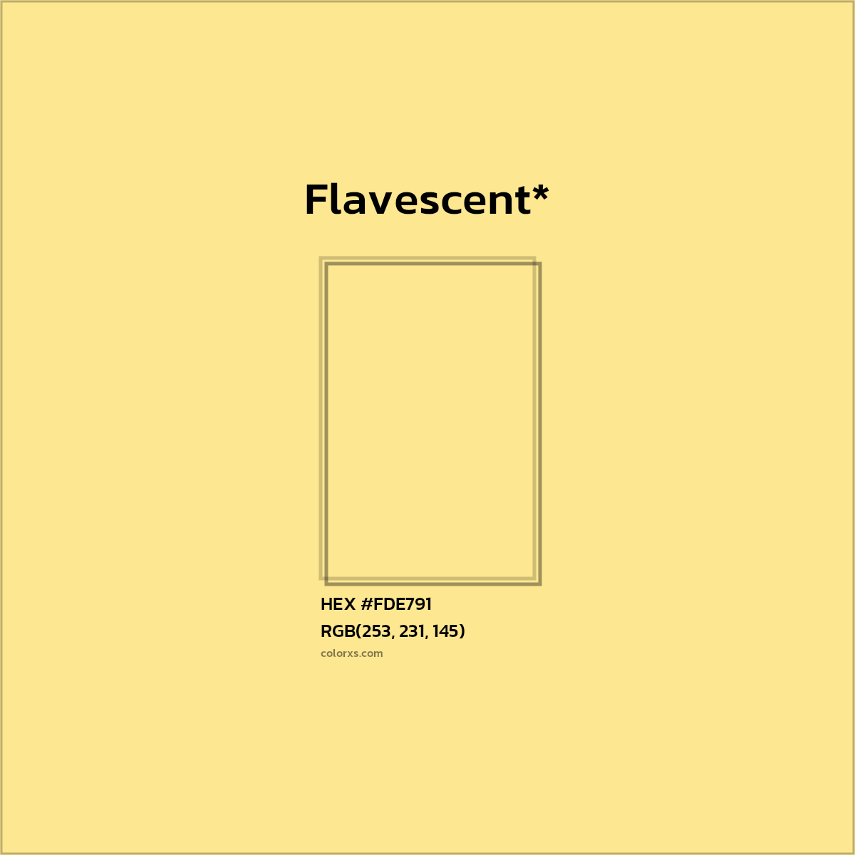 HEX #FDE791 Color Name, Color Code, Palettes, Similar Paints, Images