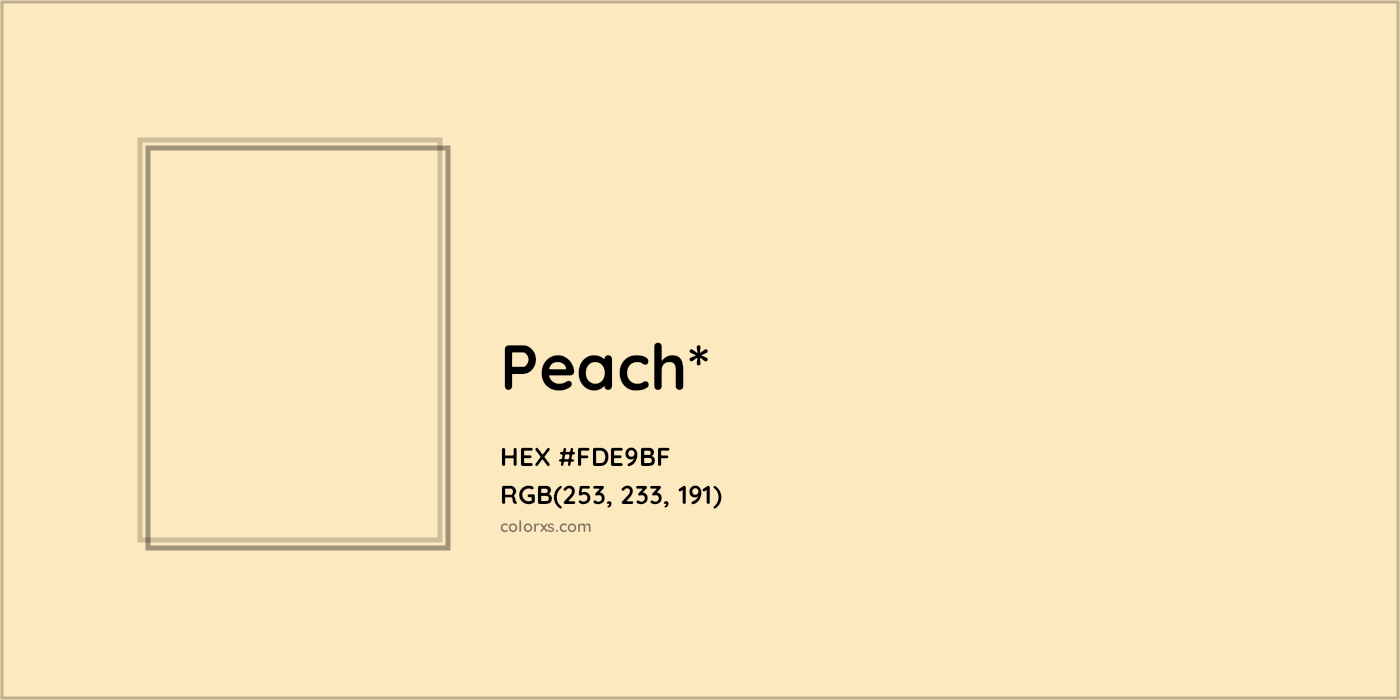 HEX #FDE9BF Color Name, Color Code, Palettes, Similar Paints, Images