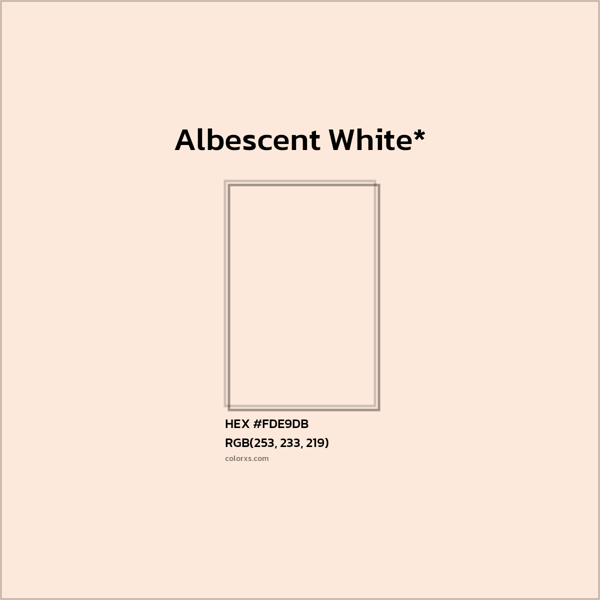 HEX #FDE9DB Color Name, Color Code, Palettes, Similar Paints, Images
