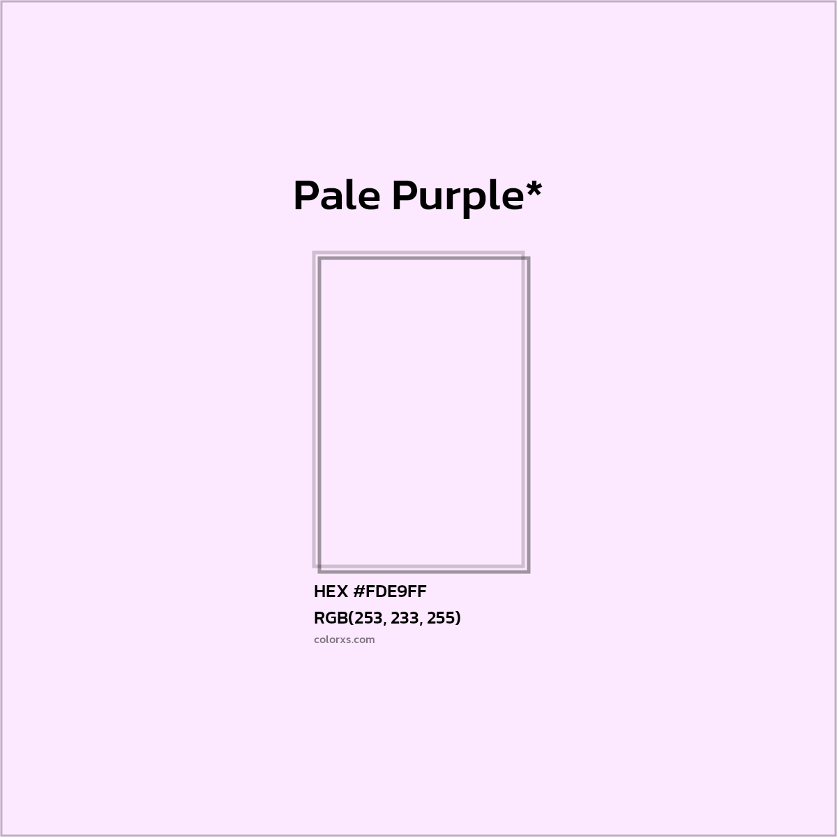 HEX #FDE9FF Color Name, Color Code, Palettes, Similar Paints, Images