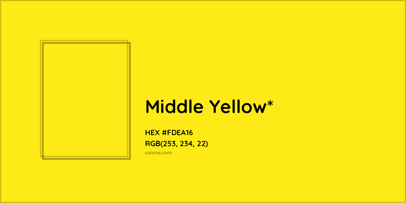 HEX #FDEA16 Color Name, Color Code, Palettes, Similar Paints, Images