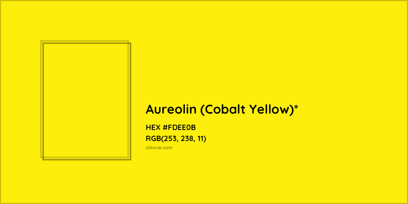 HEX #FDEE0B Color Name, Color Code, Palettes, Similar Paints, Images